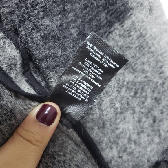 ARITZIA WILFRED FREE Grey Plaid Wool Neelam Jacket Coat - Picture 10 of 12